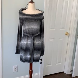 AGB Ombré marled Cowl neck Tunic sweater Sz M